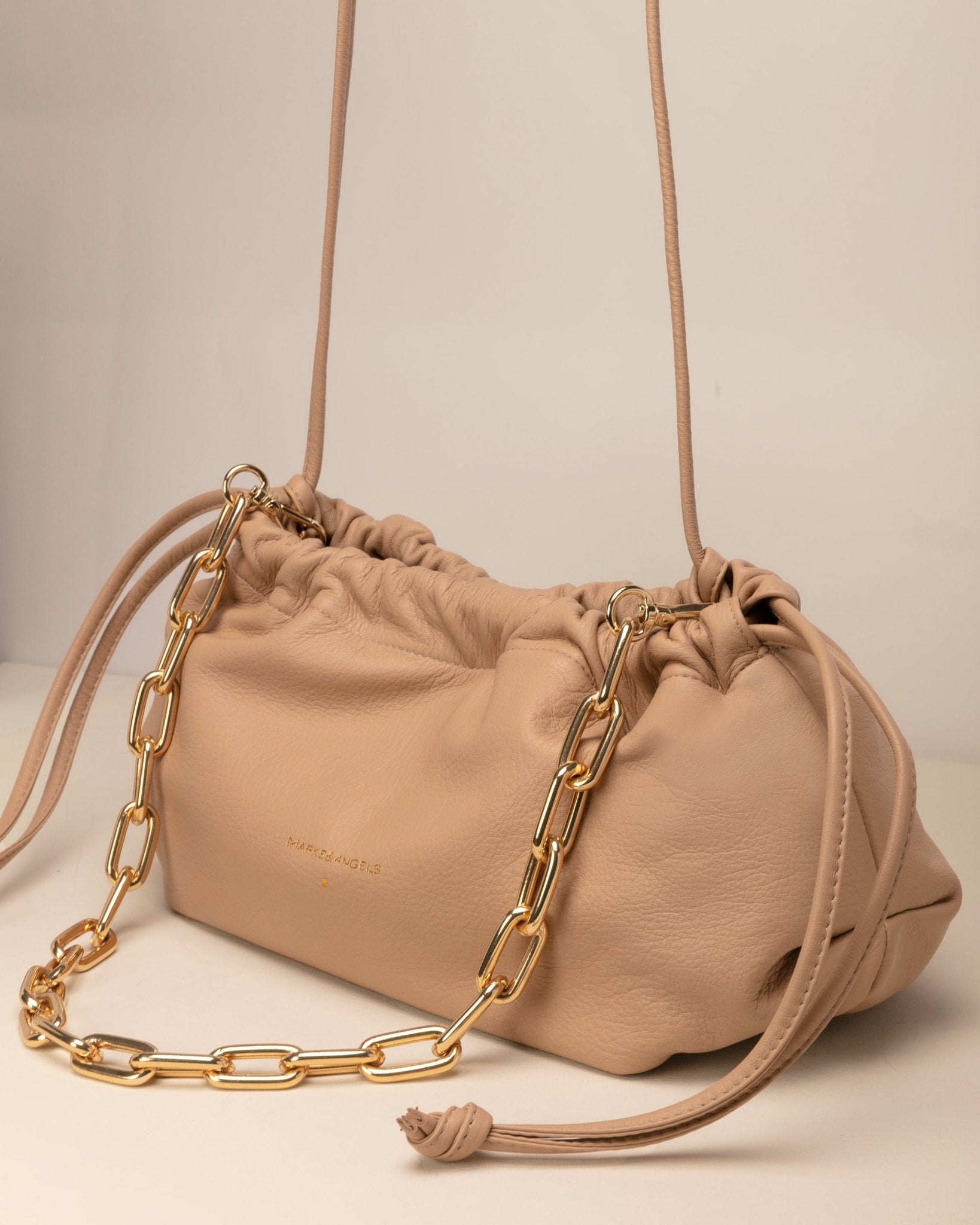 Cri New Cappuccino con Tracolla Catena Mini Kate - Marks&Angels