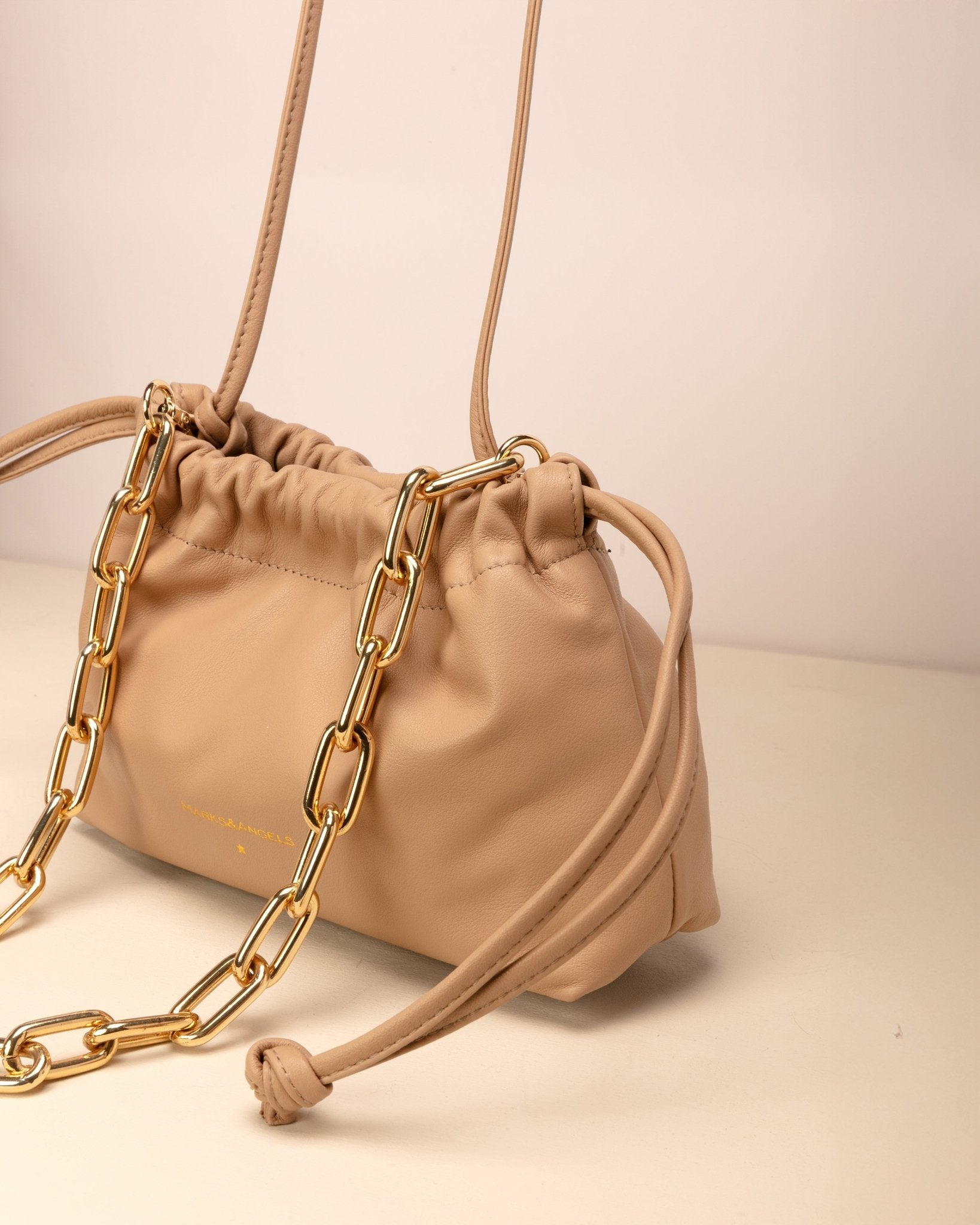 Mini Cri New Cappuccino con Tracolla Catena Mini Kate - Marks&Angels
