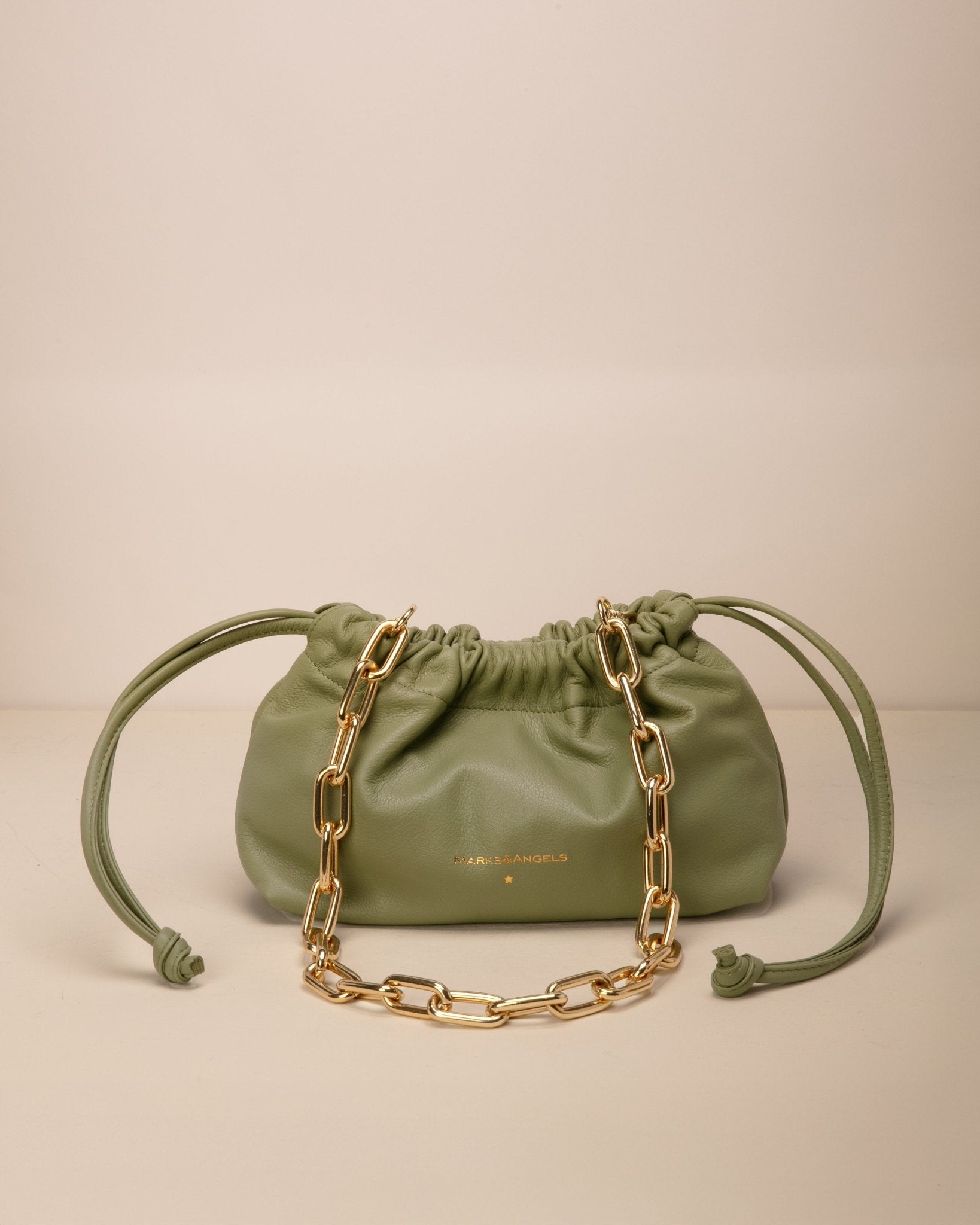 Mini Cri New Olive con Tracolla Catena Mini Kate - Marks&Angels