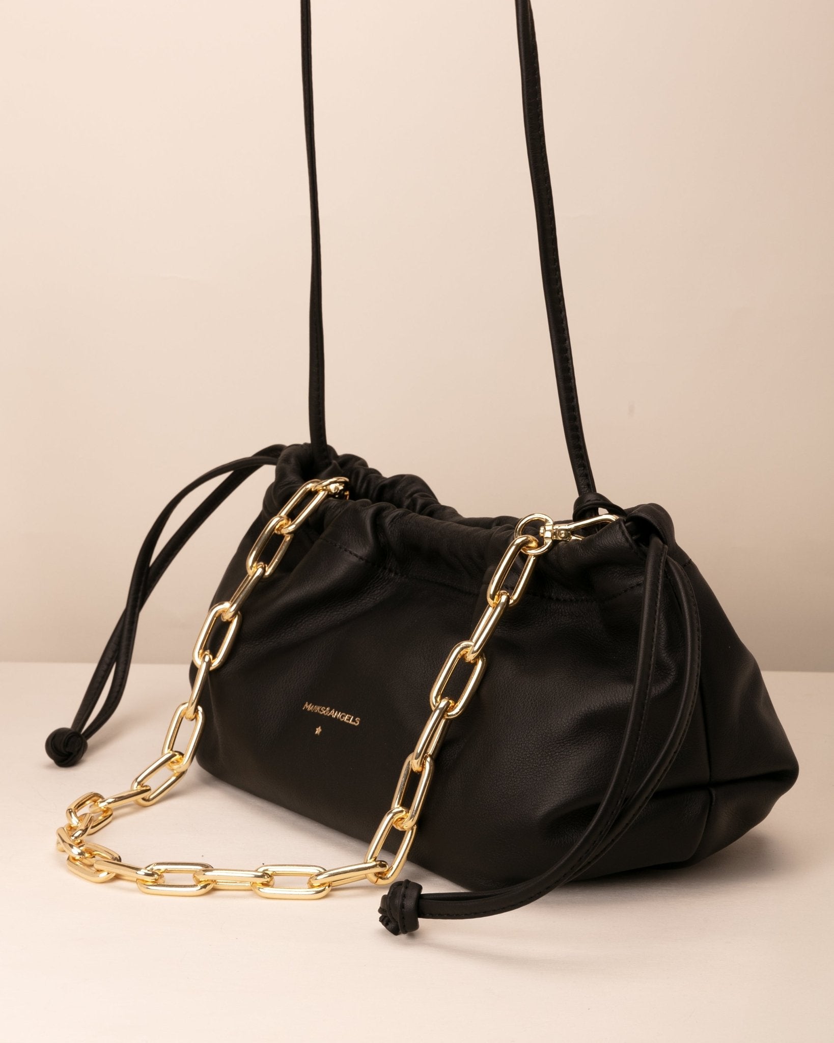 Cri New Nero con Tracolla Catena Mini Kate - Marks&Angels