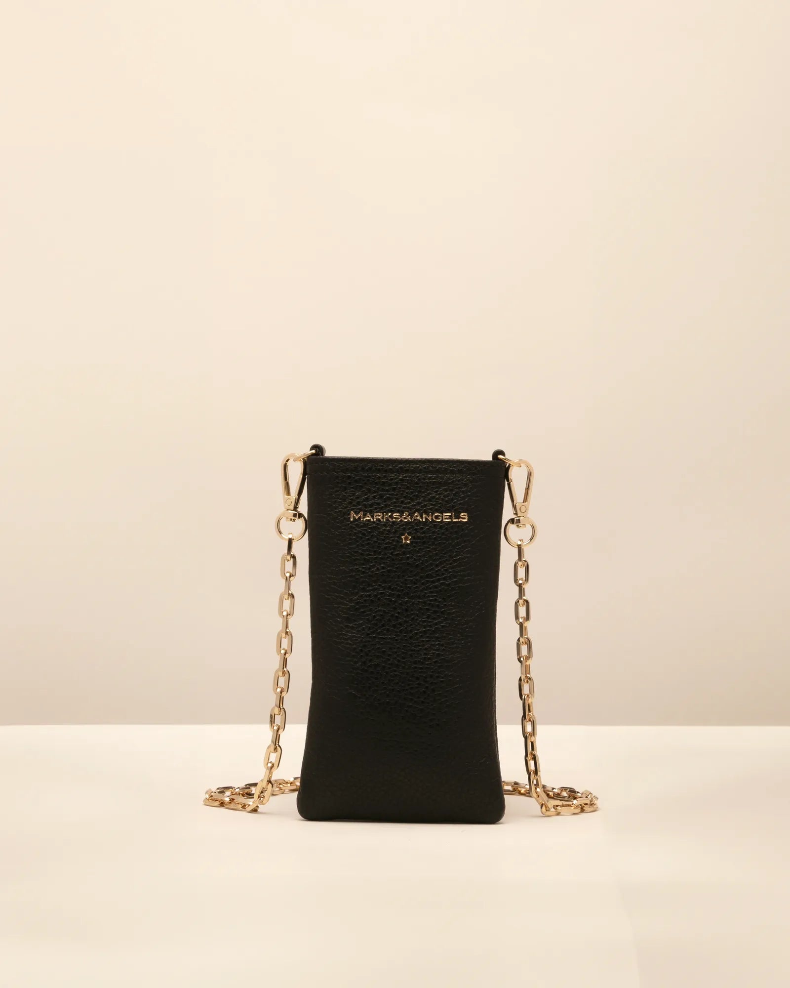 Porta Cellulare Tea Catena Dollarino Nero